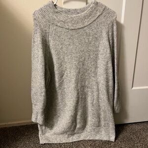 Topshop Light Gray Sweater Dress